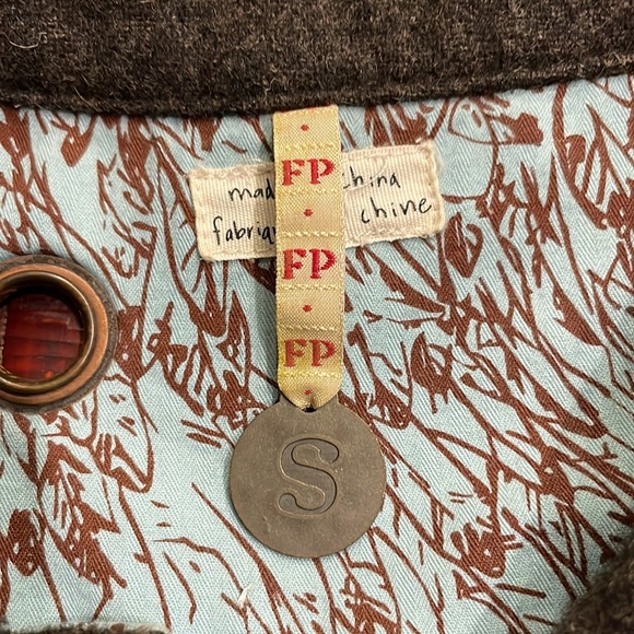 Free People vintage wool cape coat size Small - Picture 3 of 11